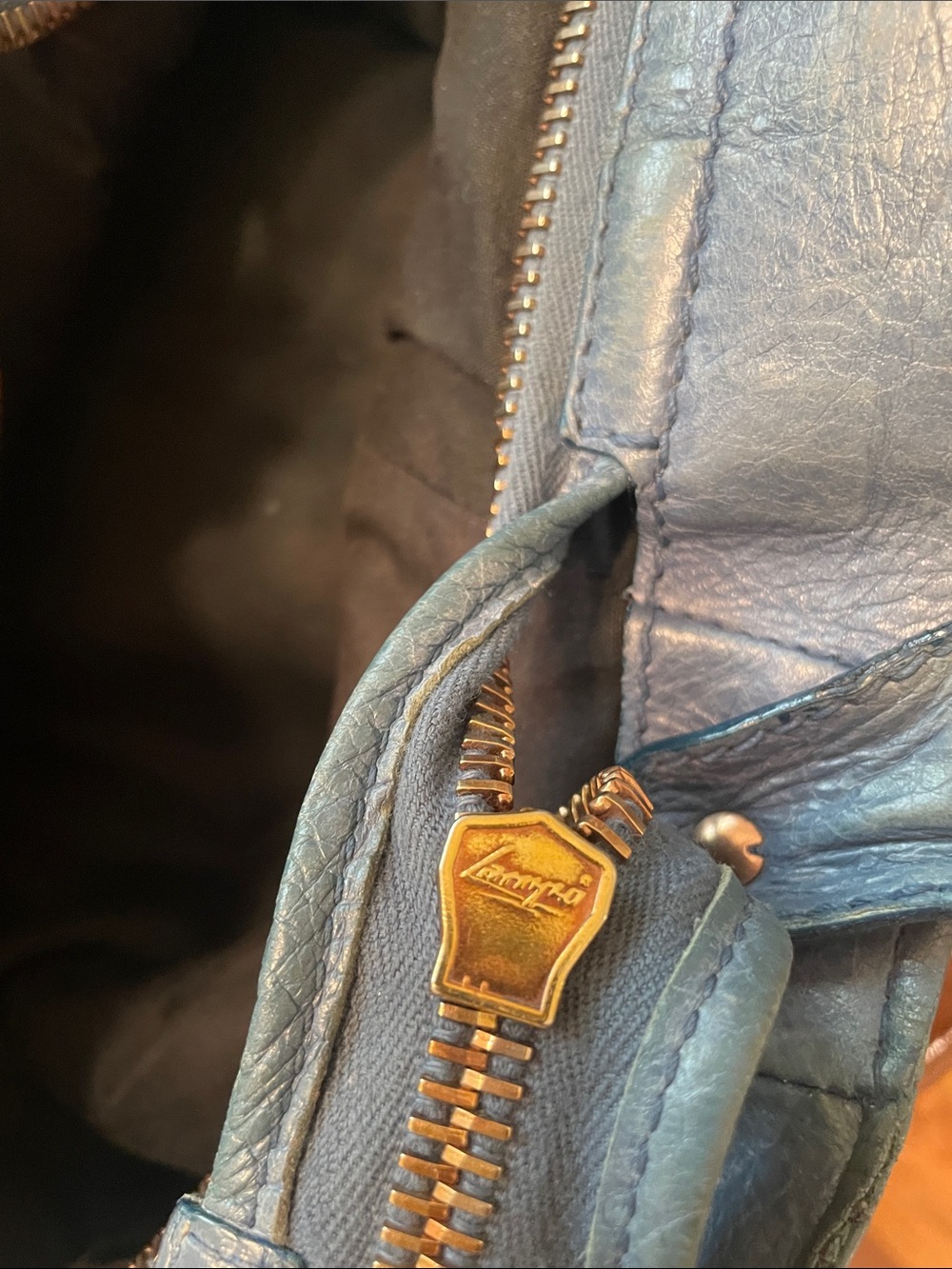 Balenciaga GRGH Giant Rose Gold Hardware Velo Bag Atlantique - Picture 5 of 12